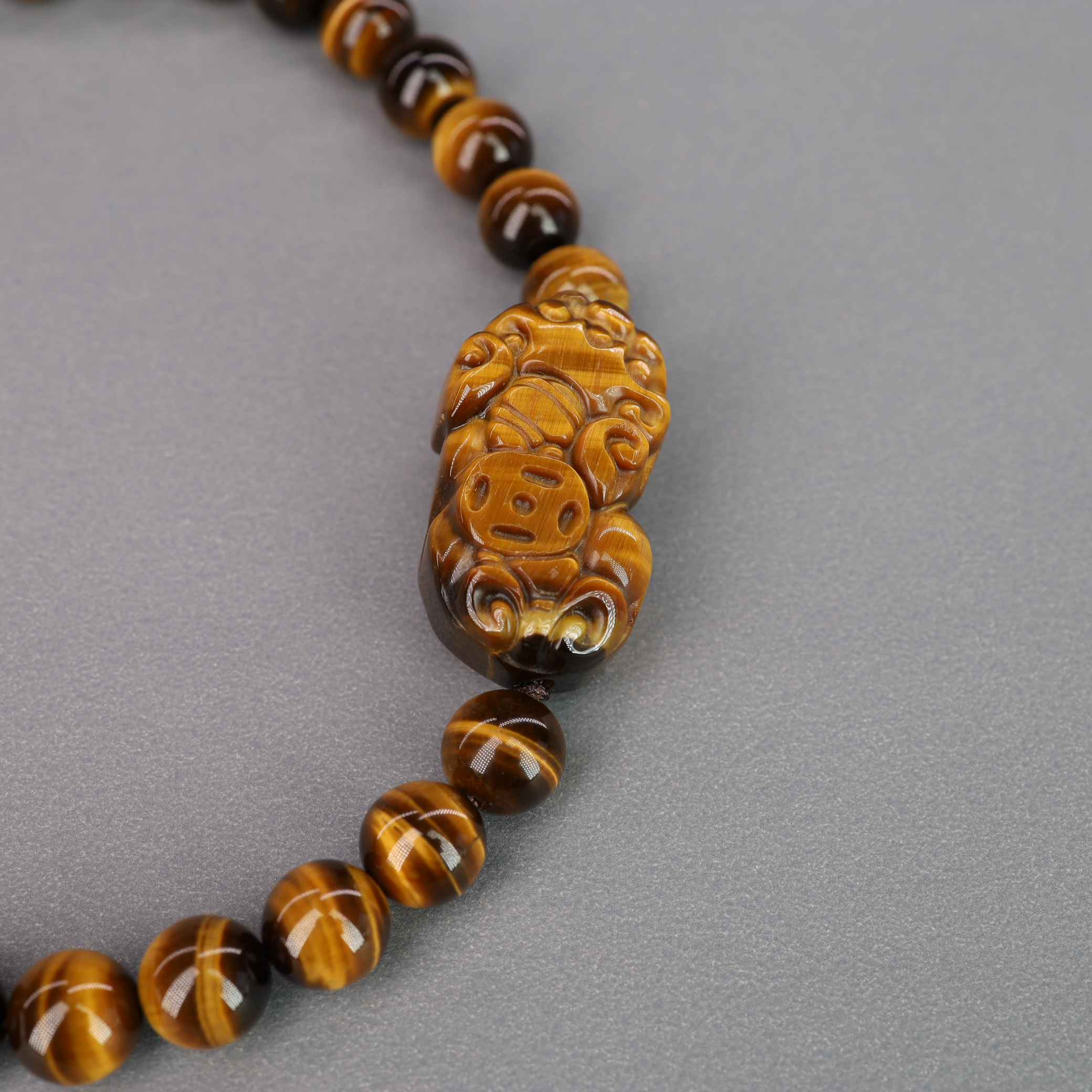 天然石夫婦貔貅タイガーアイブレスレット COAI-貔貅-タイガーアイ-金運-仕事運-開運パワーストーンブレスレット