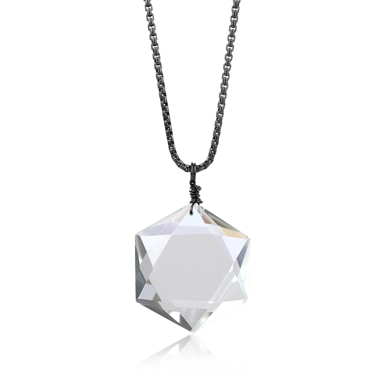 Coai 六芒星 水晶 四月誕生石 浄化魔除けお守りパワーストーンネックレス メンズ レディース Coai 六芒星 水晶 四月誕生石 浄化魔除けお守りパワーストーンネックレス メンズ レディース