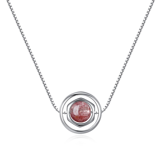 ストロベリークォーツ-パワーストーン-COAIjewelry