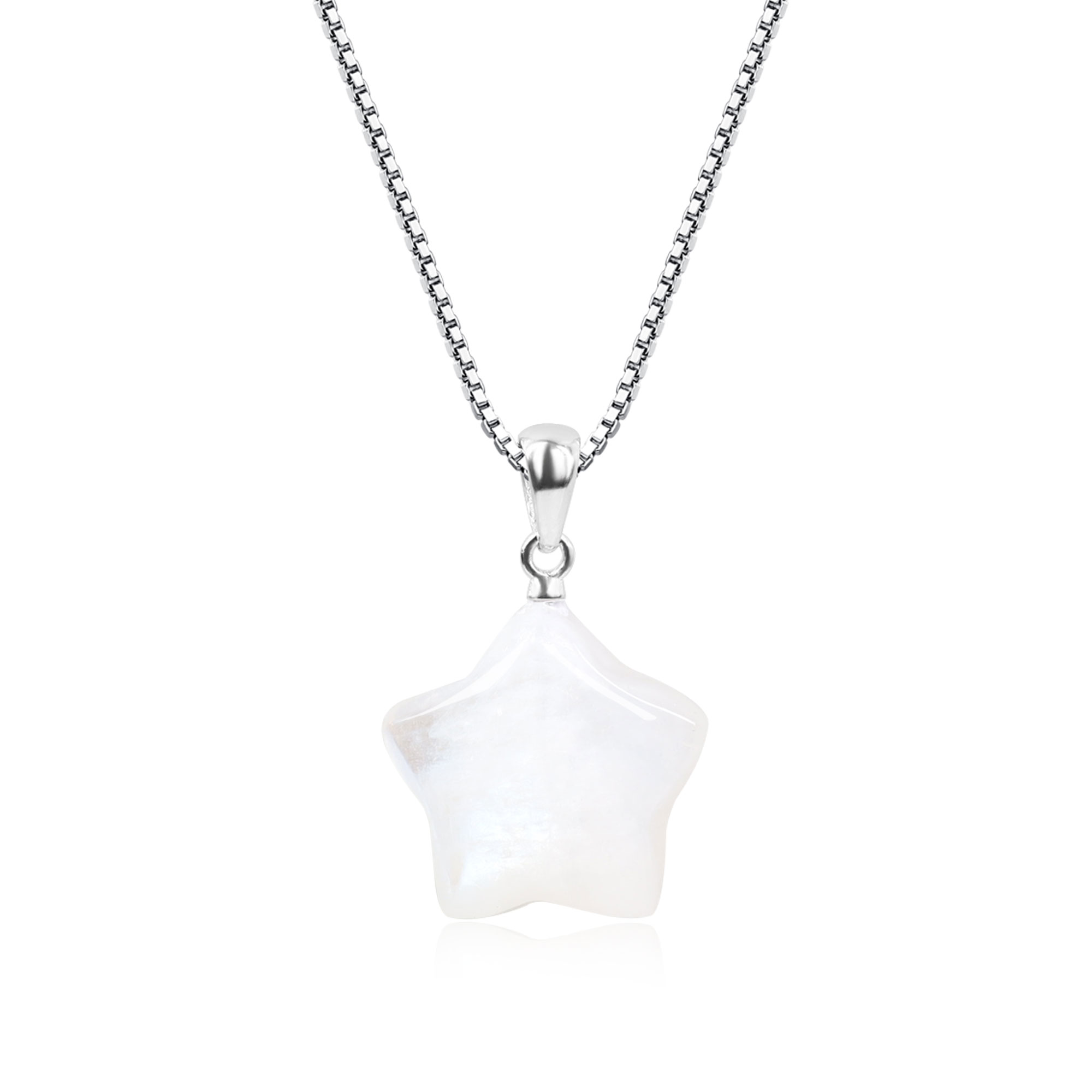 COAI Damen Halskette Mit Amazonit-Anhänger & 925 Sterling Silber Kette – Unikat In Geschenkbox