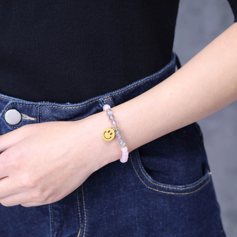 Bracciale elastico uomo donna con perle di corallo rosso naturale d