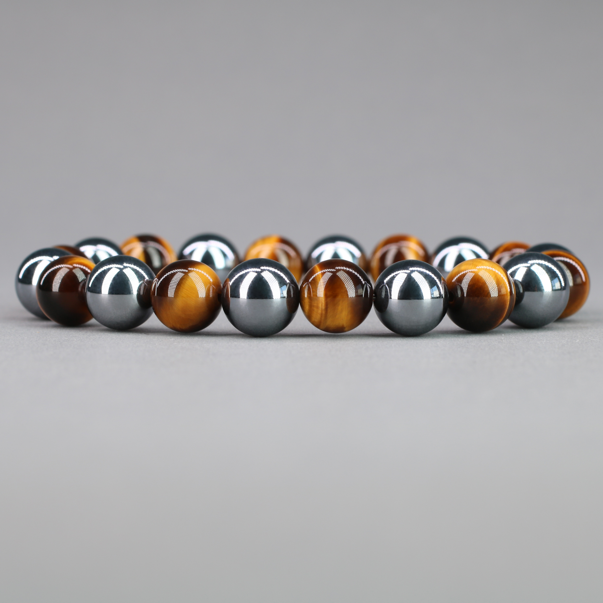 Bracciale Power Ancient Wisdom - Occhio Di Tigre - Elasticizzato, Taglia Unica 21,6 Cm, Portafortuna Per Gemelli