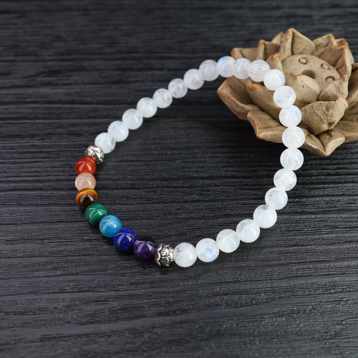 moonstone stretch bracelet
