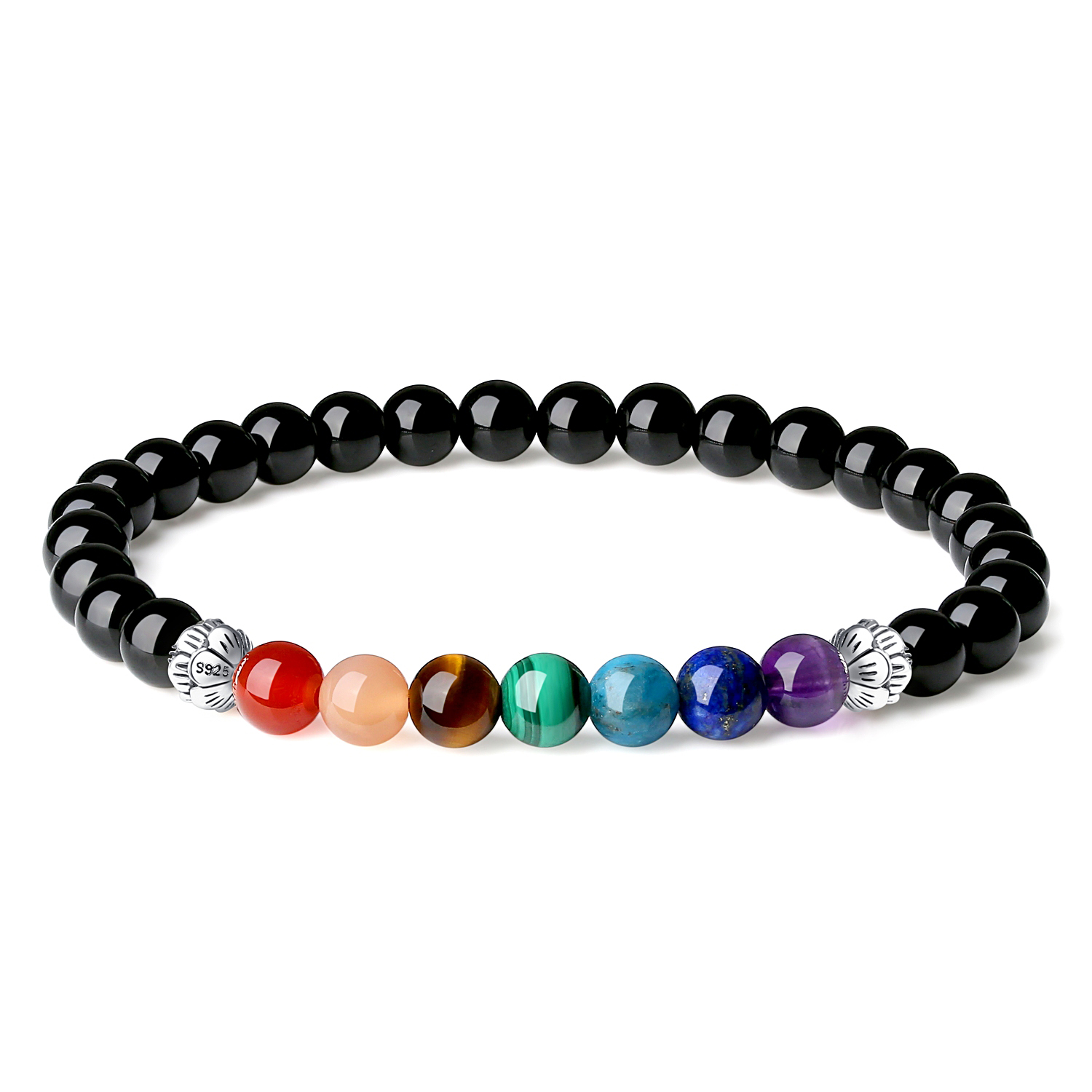 7 Chakra Lava Stone Bracelet Men Women Natural Crystal Healing Anxiety  Jewelry Mandala Yoga Meditation Therapeutic Bracelet Gift | Fruugo MY