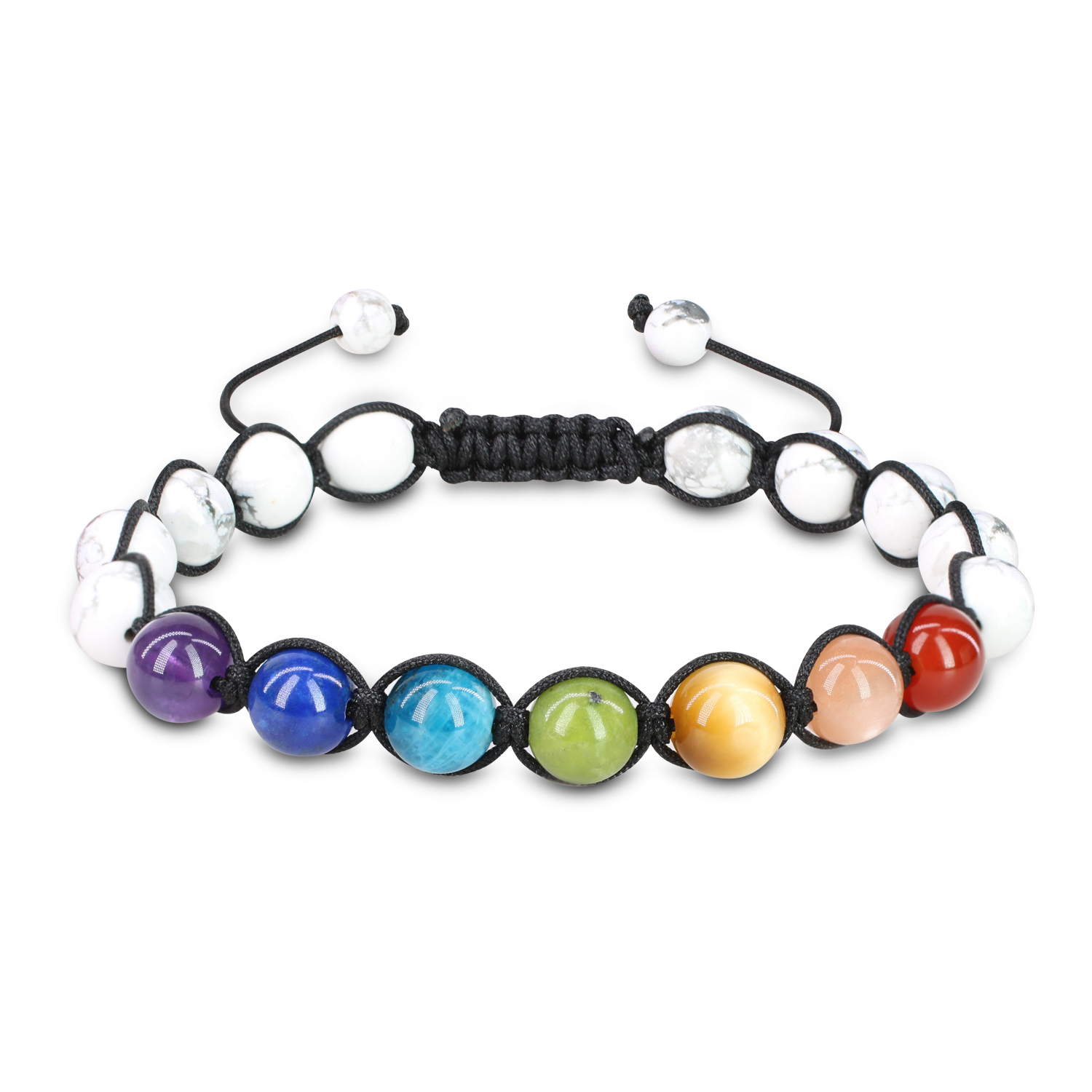 irregular colorful natural gemstone chakra bracelets| Alibaba.com