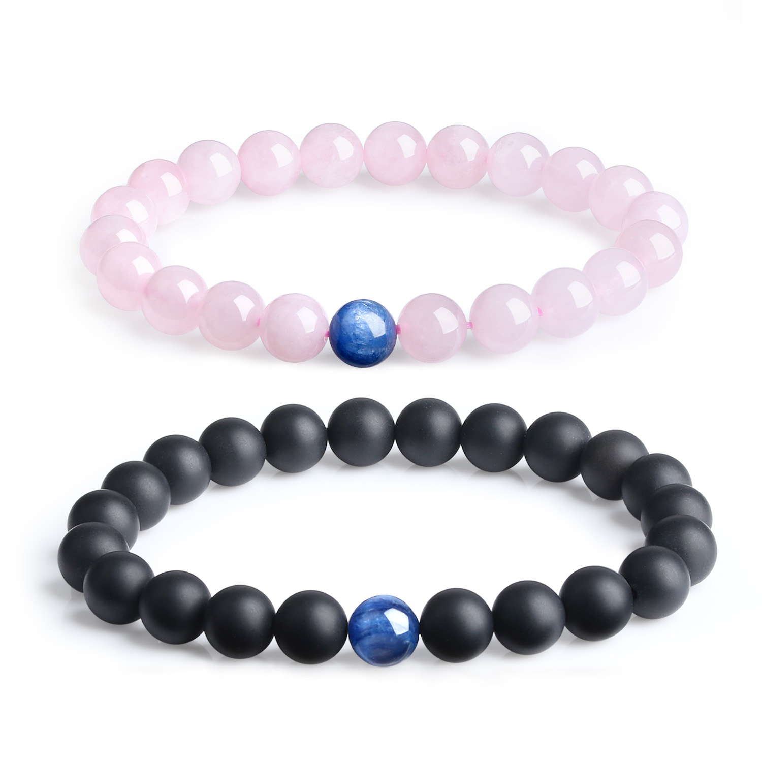 matching rose quartz bracelets