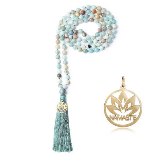COAI Mala Noué 108 Perles Collier Pierre Charm Homme Femme340 - Achat