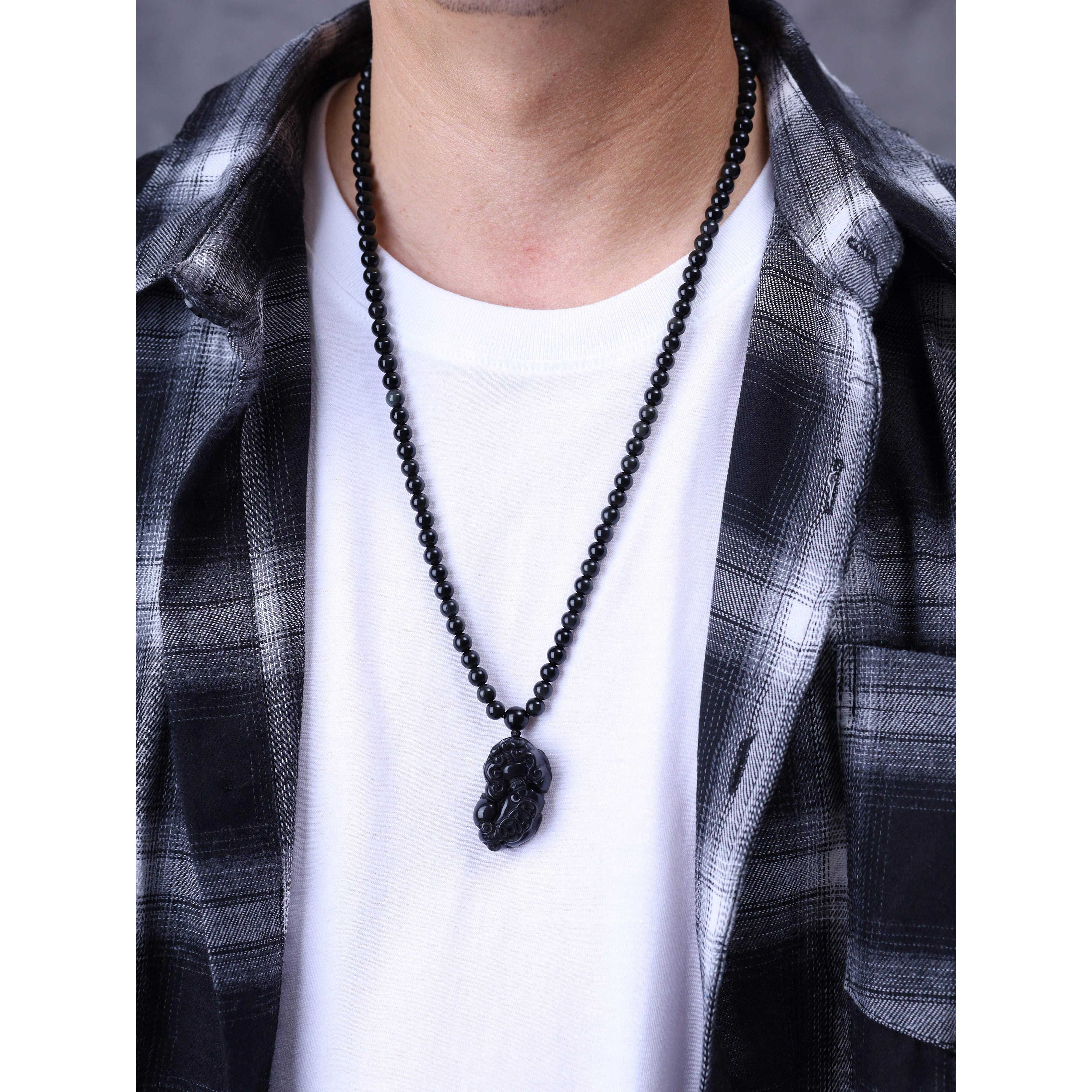 COAI-Genuine-Stones-6mm-Obsidian-Stones 