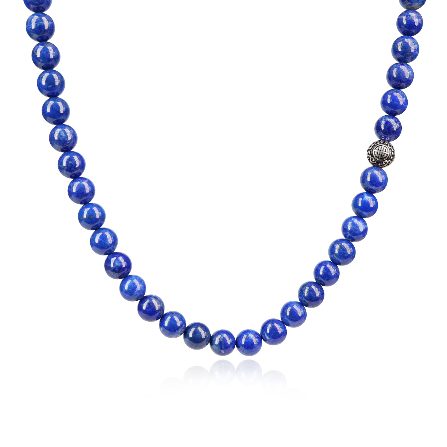 Men's Diamond Link Necklace in 14k White Gold (9 5/8 ct. tw.)