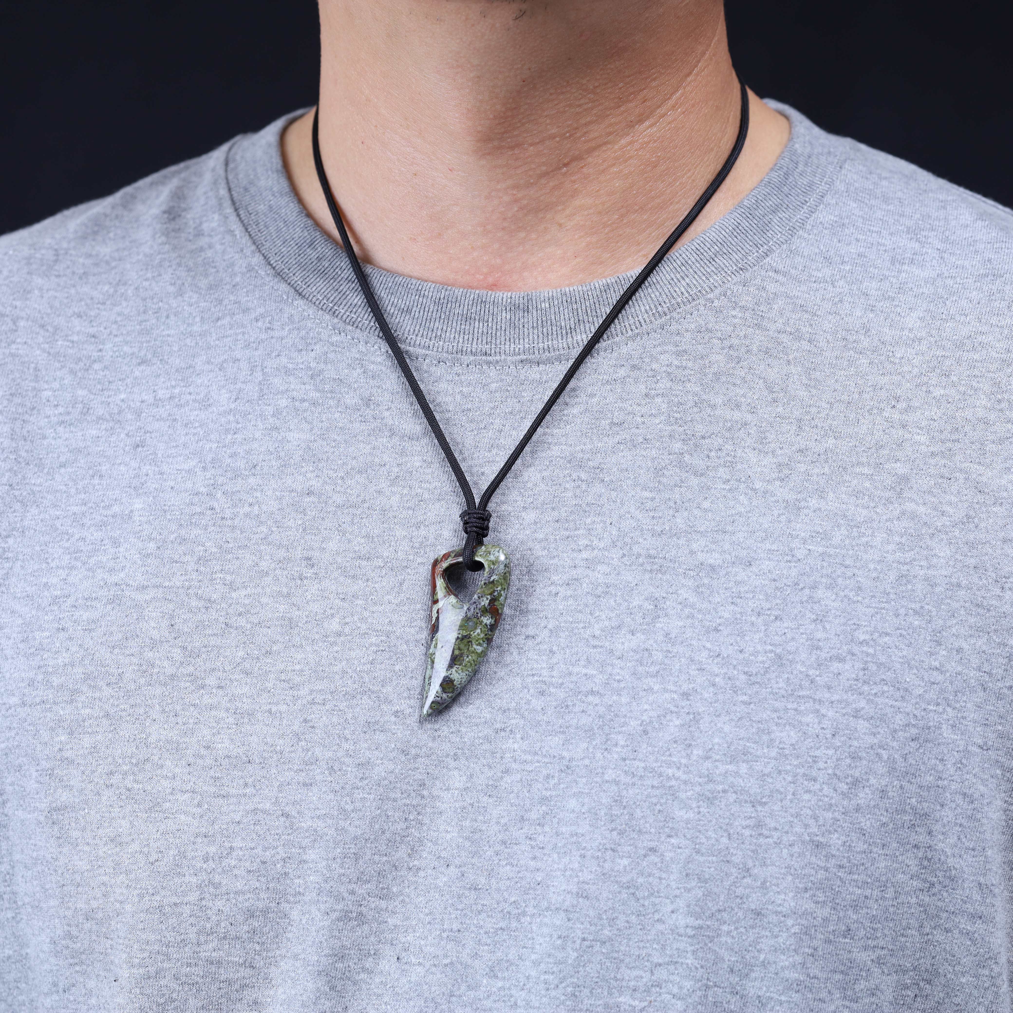 dragon blood stone pendant