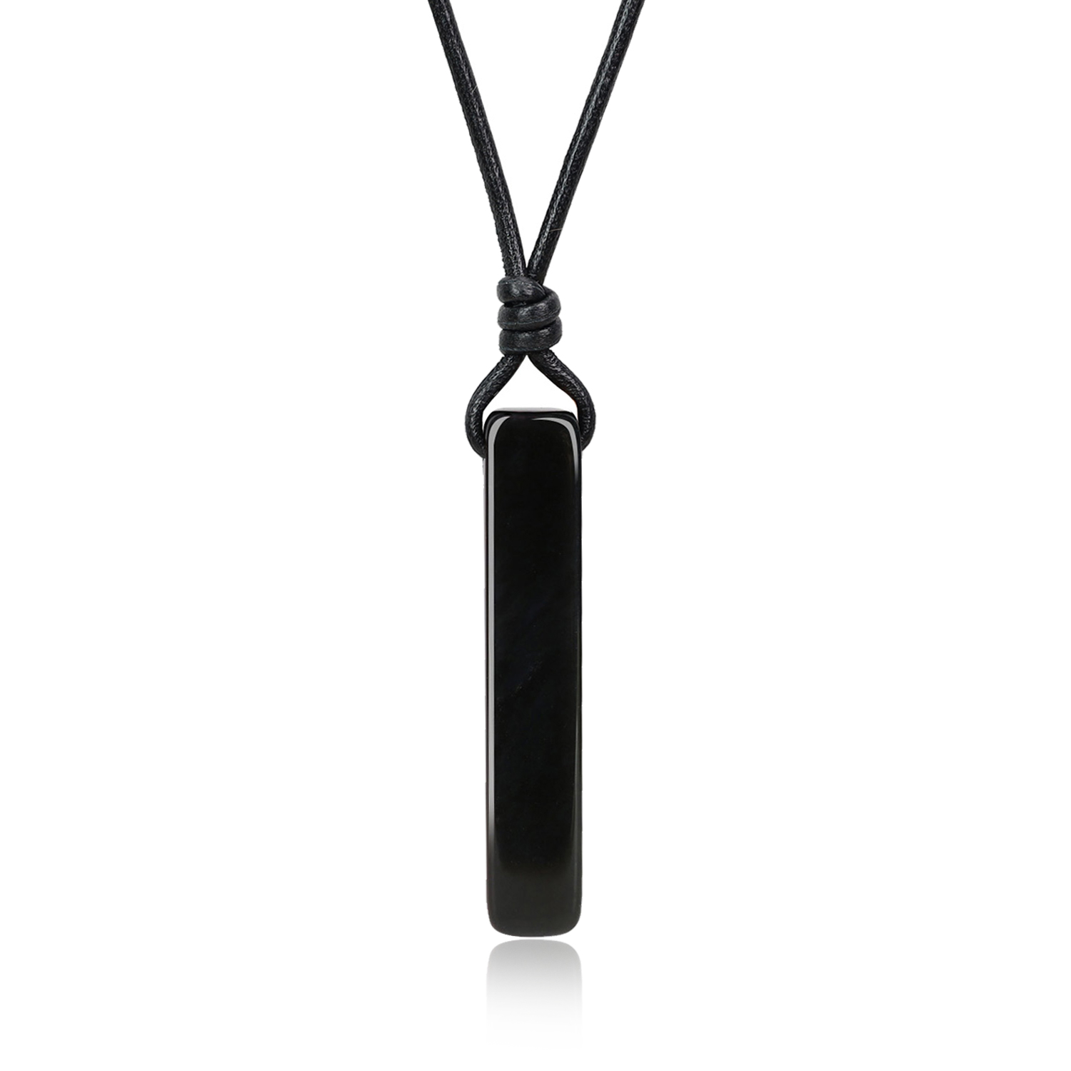 Buy Spotlight Personalized Customized Black Bar Pendant Name Necklace for  Women and Girls (Black) at Amazon.in