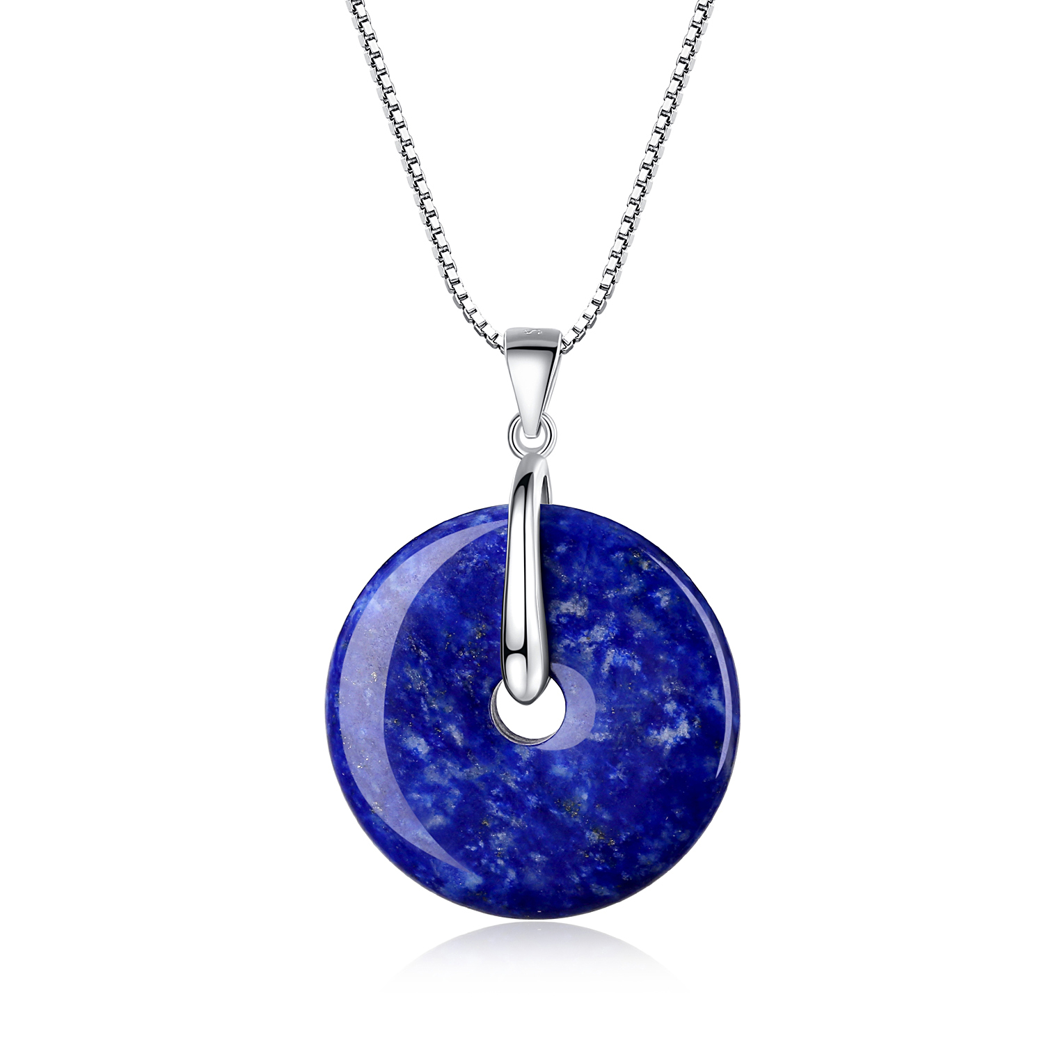 lapis lazuli donut pendant