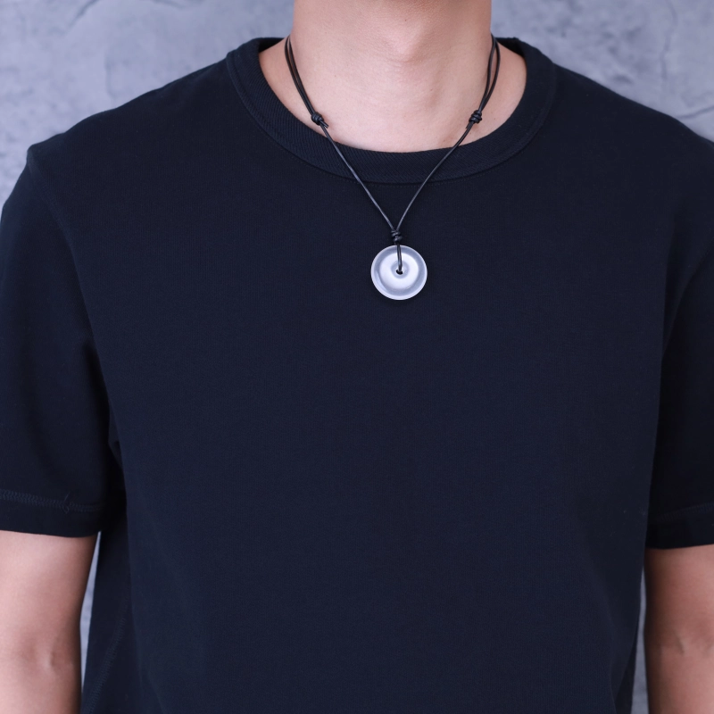 Crystal sales donut necklace