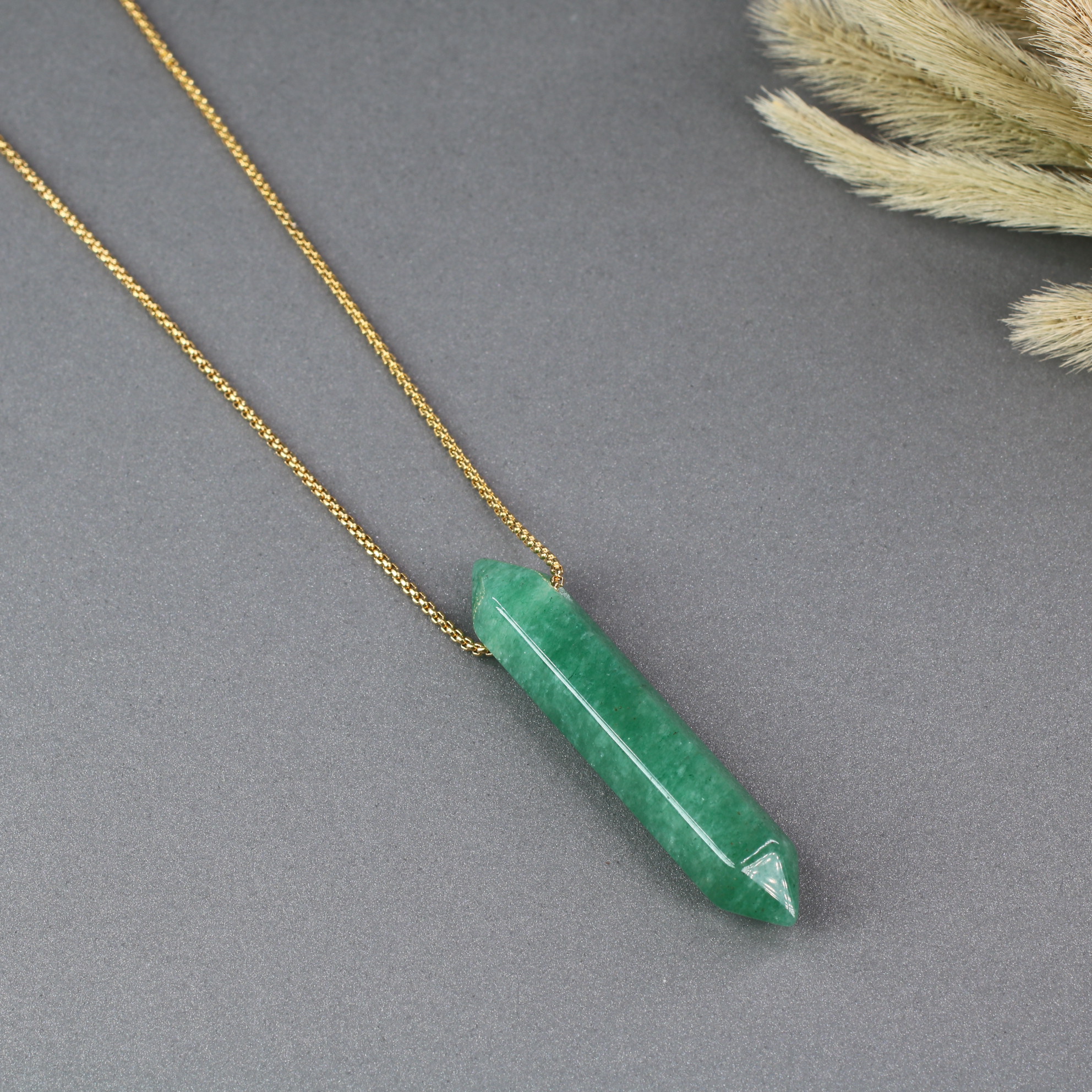 green necklaces
