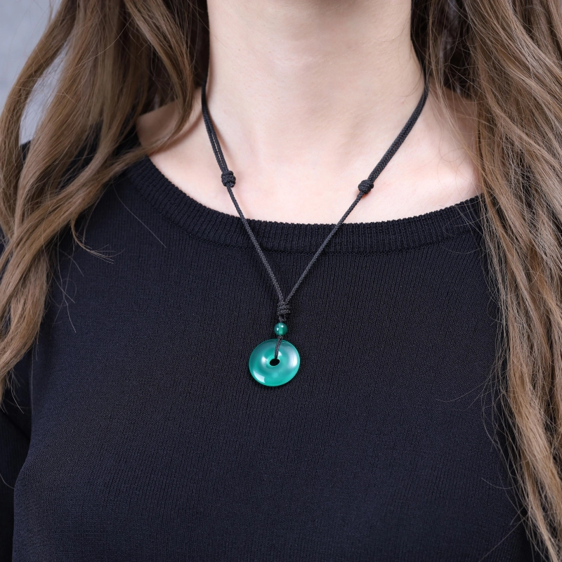 Stone store donut pendant