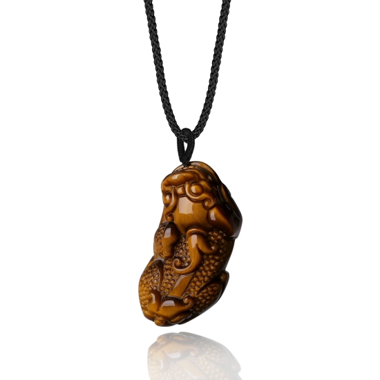 Collana Di Guarigione In Pietra Naturale Occhio Di Tigre Buddha Stones - Foto 4