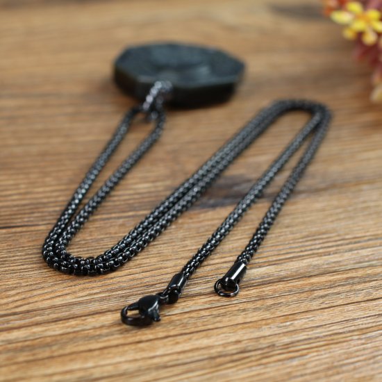 Collier D'amitié COAI Pendentif Couple Dragon Phénix Obsidienne