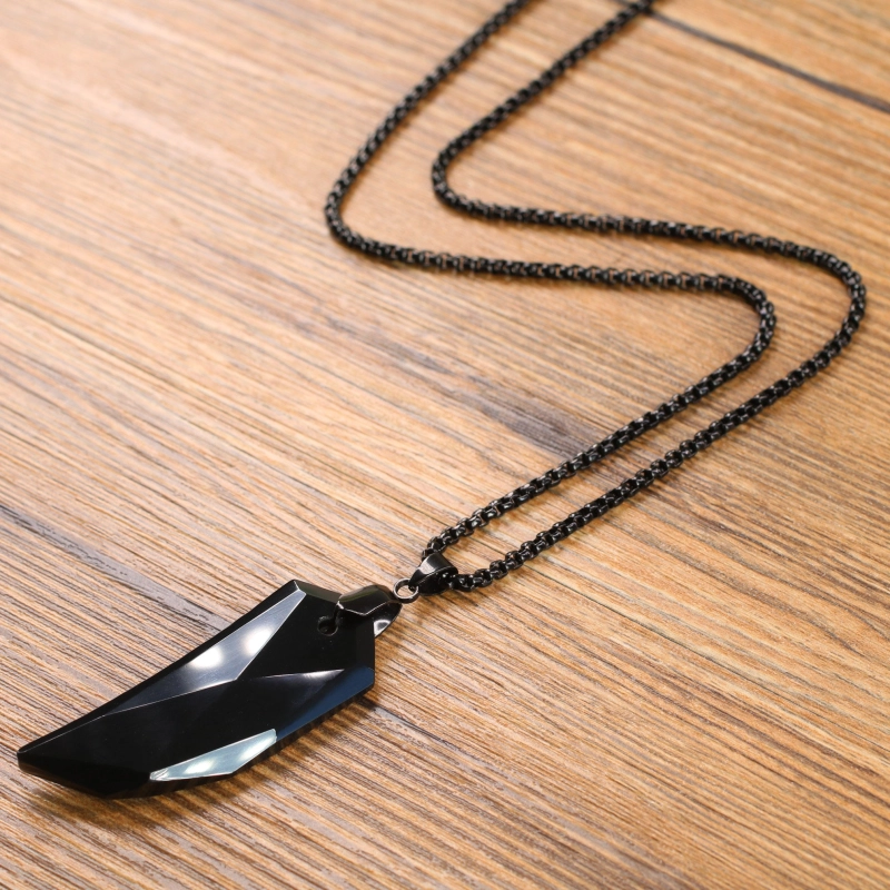 Collier yin yang homme Acier inoxydable