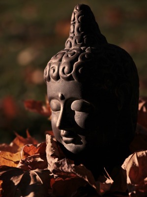 statue de tête de bouddha