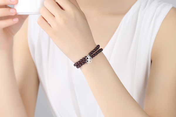 damen Granat armband