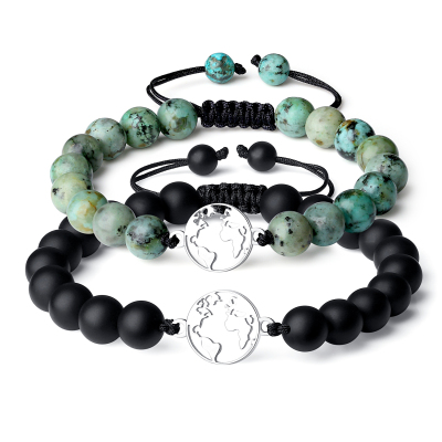 African turquoise couples bracelets