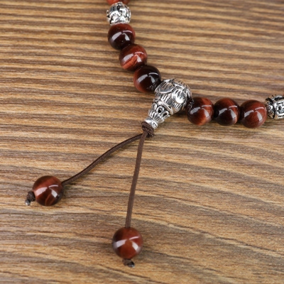 roter Tigerauge armband