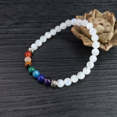 Mondstein 7 chakra armband