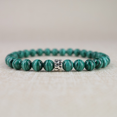 Malachite stone bracelet