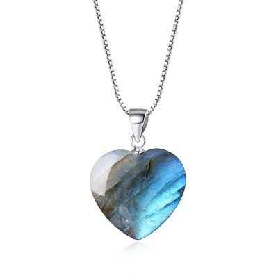 Labradorite heart shape pendant