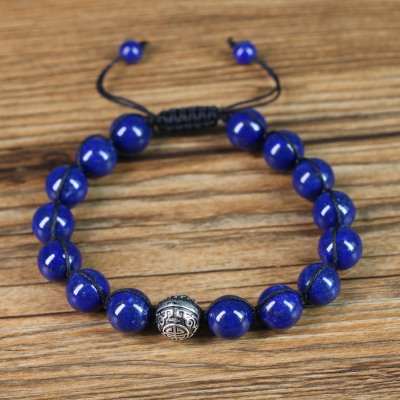 bracelet homme en lapis lazuli