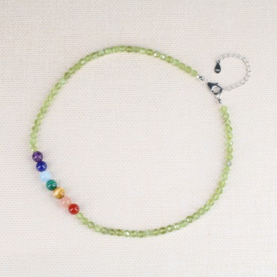 collier chakra péridot