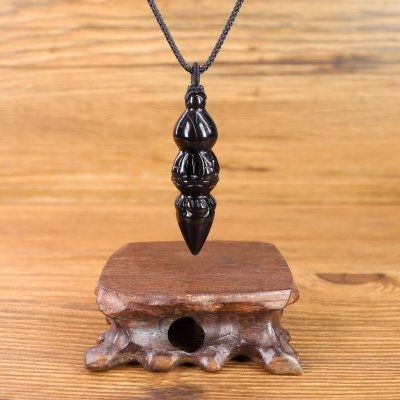 pendente vajra di ossidiana