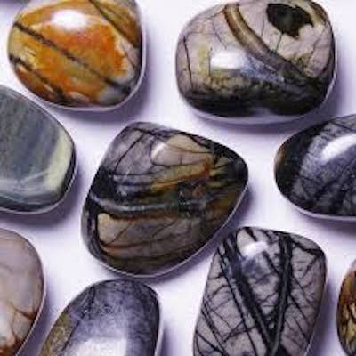 1 Filo Naturale Di Diaspro Picasso, Pietra Preziosa Curativa Da 6 - Foto 5