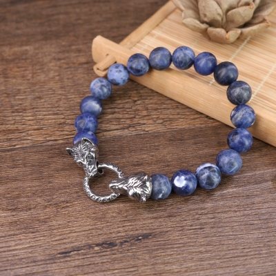 bracelet homme en sodalite