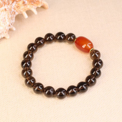 pulsera unisex de cuarzo ahumado