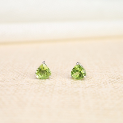 pendientes de peridoto piedra natural de nacimiento
