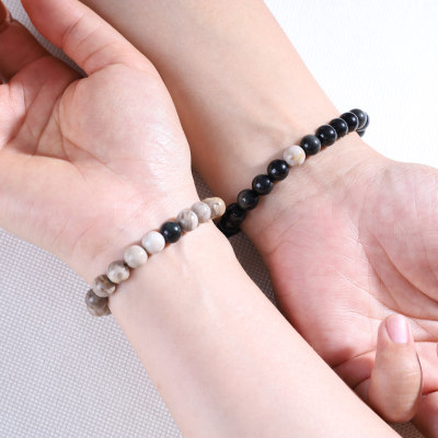 Silberblättriger Jaspis armband