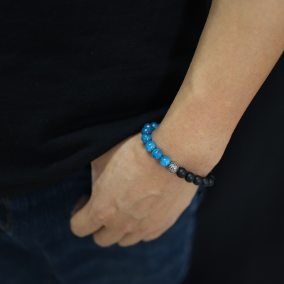 apatite mens bracelet