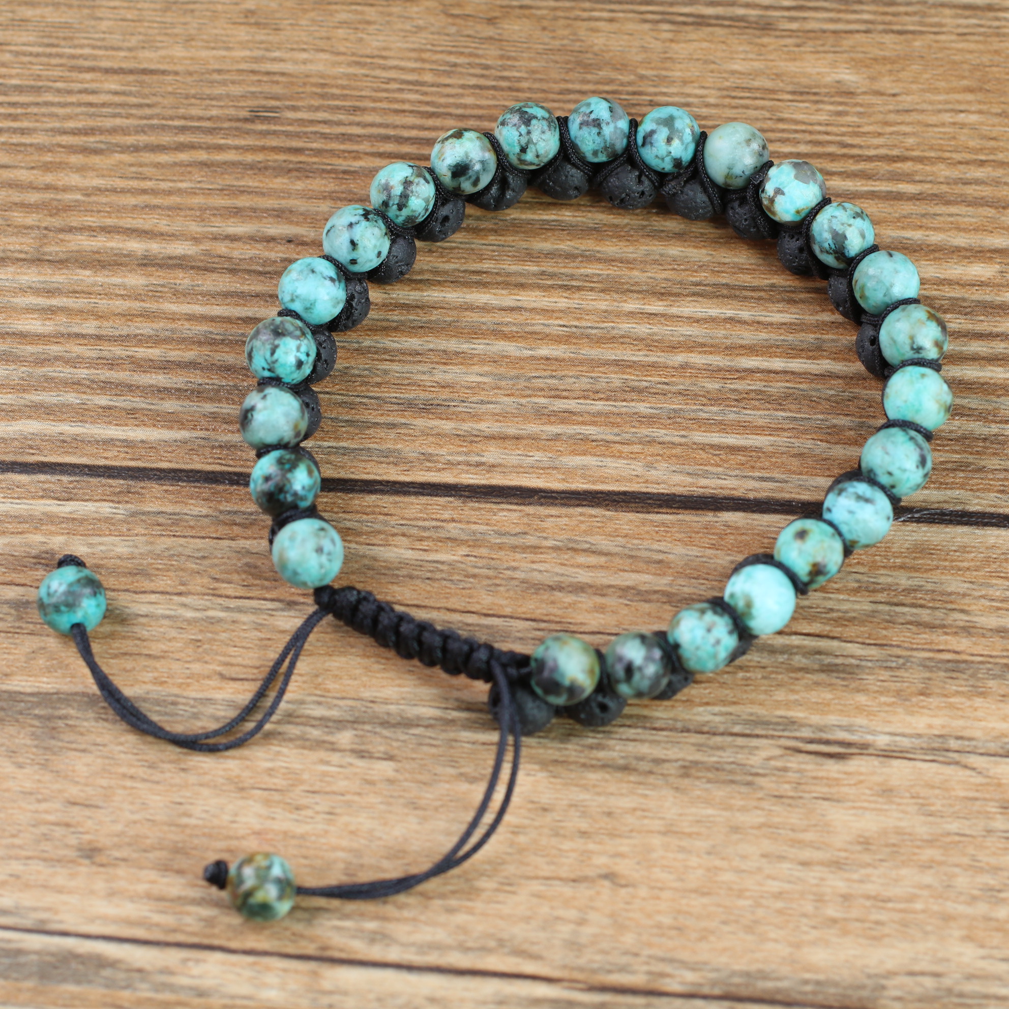 COAI/&reg; Pulsera de Piedras Semipreciosa de 2 Capas