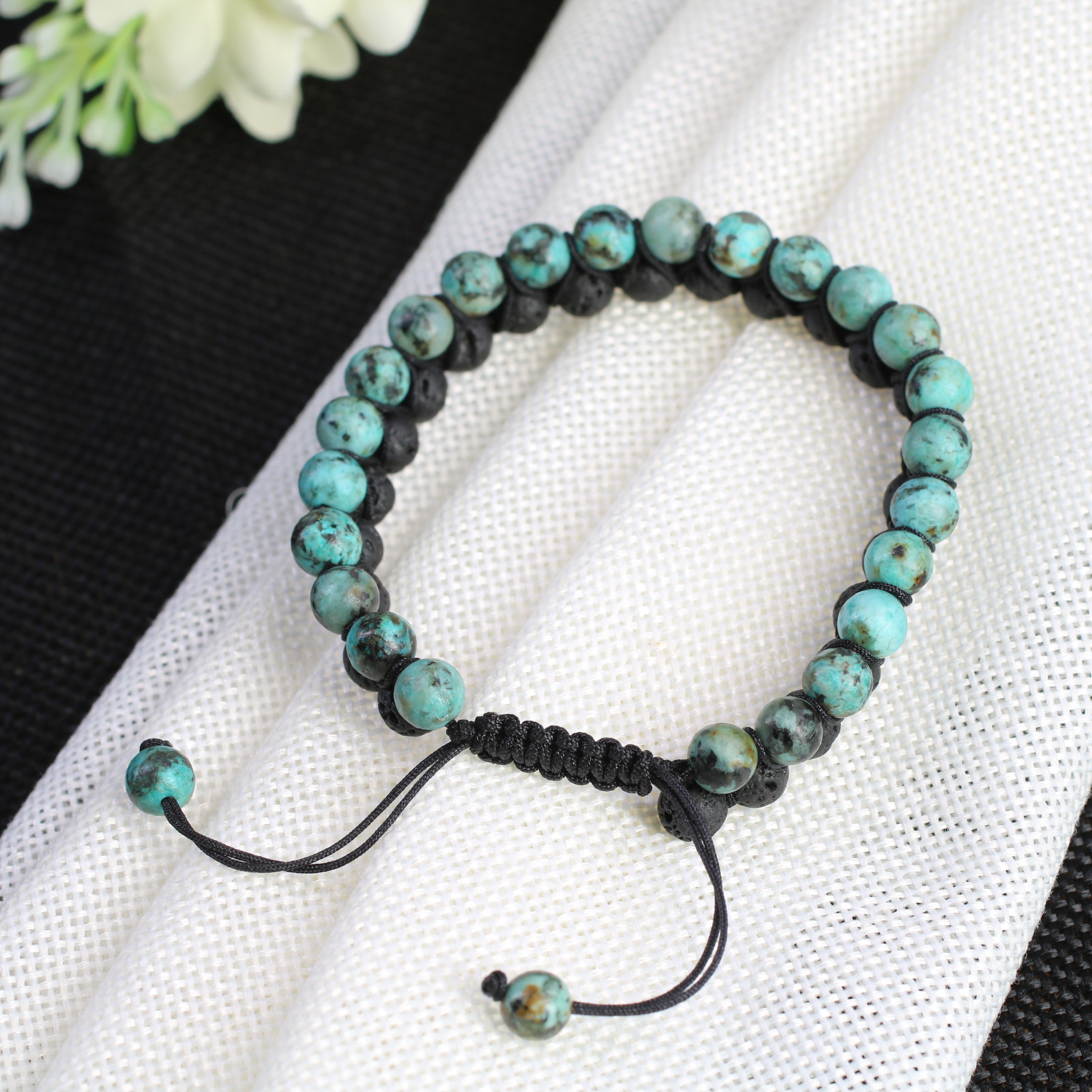 COAI/&reg; Pulsera de Piedras Semipreciosa de 2 Capas