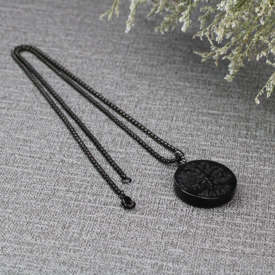 COAI-オブシディアン-黒曜石-命の木-魔除け-お守りペンダント